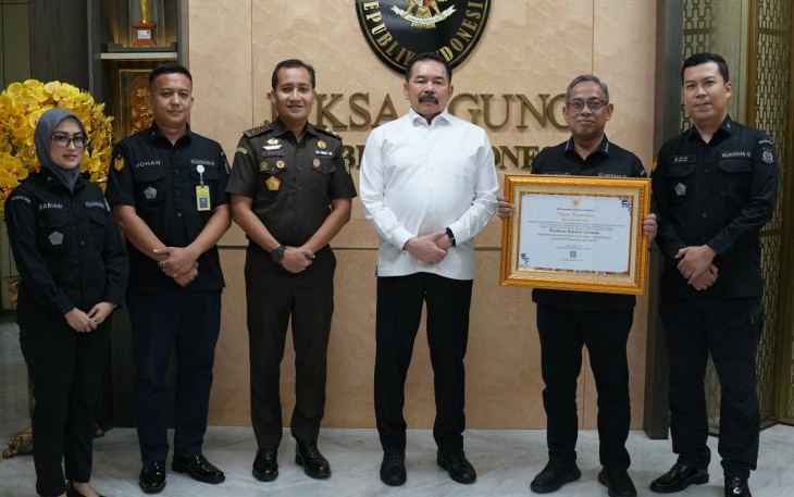 Kejaksaan RI Raih Penghargaan ANRI Berkat Tata Kelola Kearsipan Kategori Sangat Memuaskan