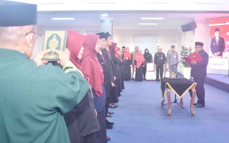 Lantik PNS dan Jabatan Fungsional, Wali Kota Lis Tekankan Profesionalisme dan Pelayanan Kesehatan