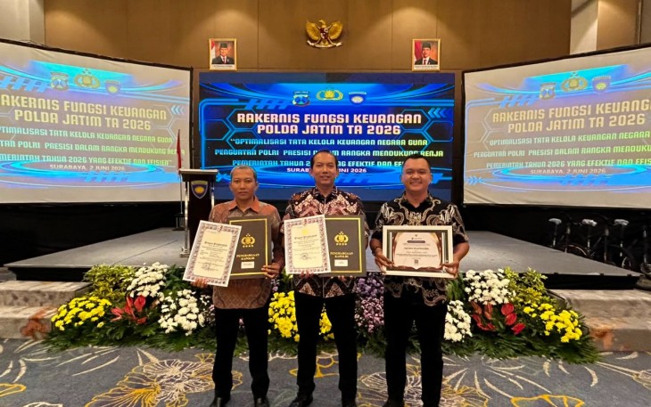 Polres Bojonegoro Raih 3 Penghargaan dari Kapolri dan Dirjen Perbendaharaan Jatim*