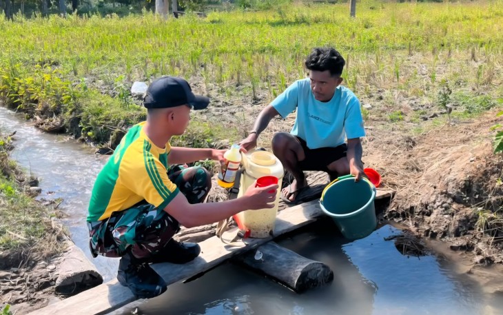 Yonarmed 12 Kostrad Dorong Ketahanan Pangan di Perbatasan