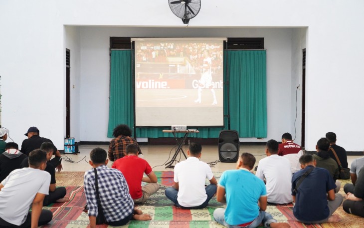 Korem 074/Warastratama Gelar Nobar Piala Dunia 2026, Laga Ekuador vs Curacao Berakhir Imbang
