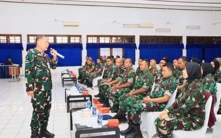 Lanud Husein Sastranegara menggelar Sosialisasi Pembinaan Karier (Binkar) di Graha Antariksa, Selasa (14/7/2026)