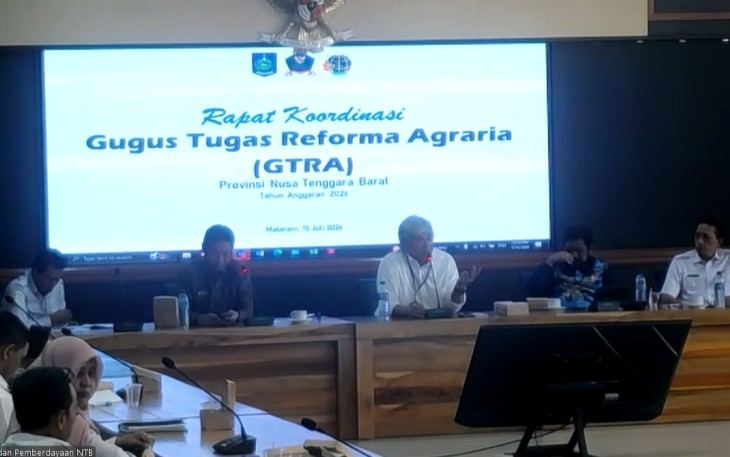 GTRA NTB Perkuat Sinergi Percepatan Reforma Agraria di Delapan Kabupaten