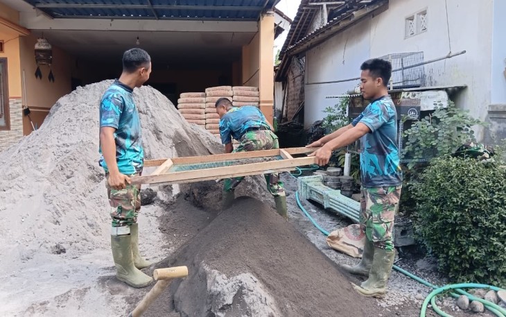 Pengayakan pasir untuk rabat jalan
