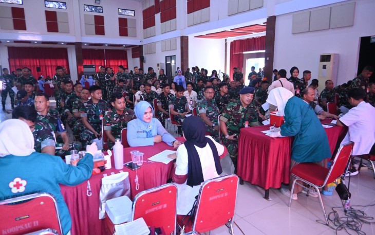 Lanud Sultan Hasanuddin Bersama Satuan TNI AU Makassar Gelar Donor Darah, Wujud Nyata Pengabdian bagi Kemanusiaan
