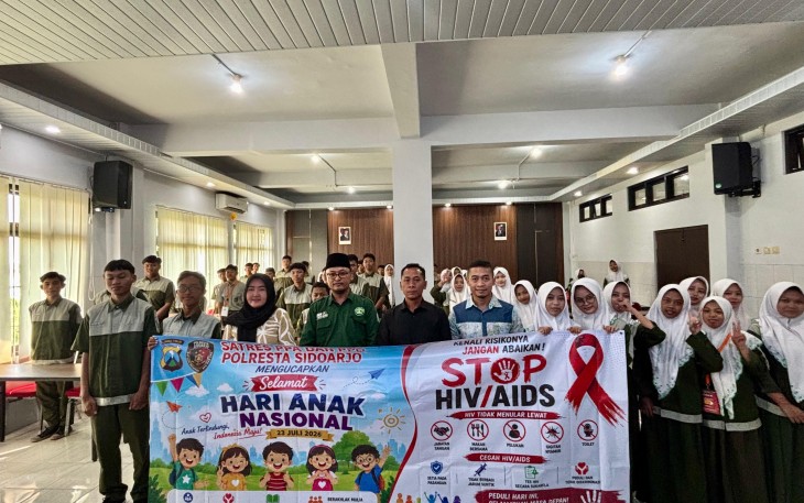 Polresta Sidoarjo Edukasi Bahaya HIV/AIDS di Kalangan Pelajar