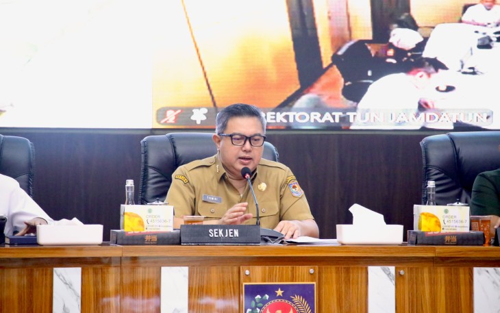 Sekretaris Jenderal (Sekjen) Kementerian Dalam Negeri (Kemendagri) Tomsi Tohir 