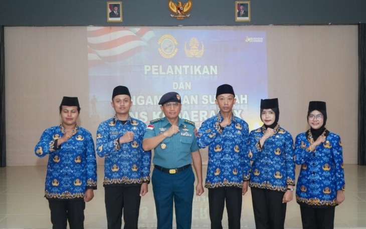 Kodaeral IX Lantik dan Ambil Sumpah Lima PNS Baru