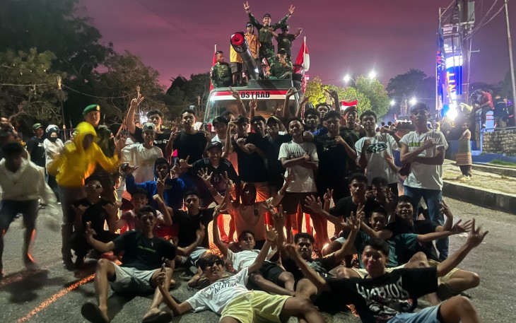 Yonarmed 12 Kostrad Semarakkan Karnaval Kebangsaan dengan Truk Hias Meriam Caesar
