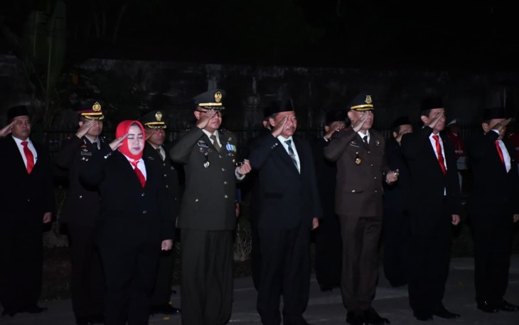 Dandim Ponorogo Hadiri Tasyakuran, Ziarah Nasional & Renungan Suci serta Penyerahan Remisi Tahanan Dalam Rangka HUT ke 81 Kemerdekaan RI