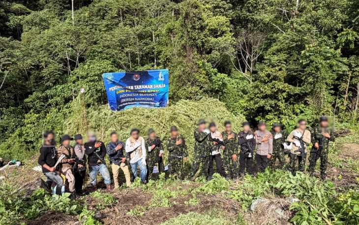 BNN Jaga Bangsa dari Narkotika Dengan Memusnahkan 12 Hektar Lahan Ganja 