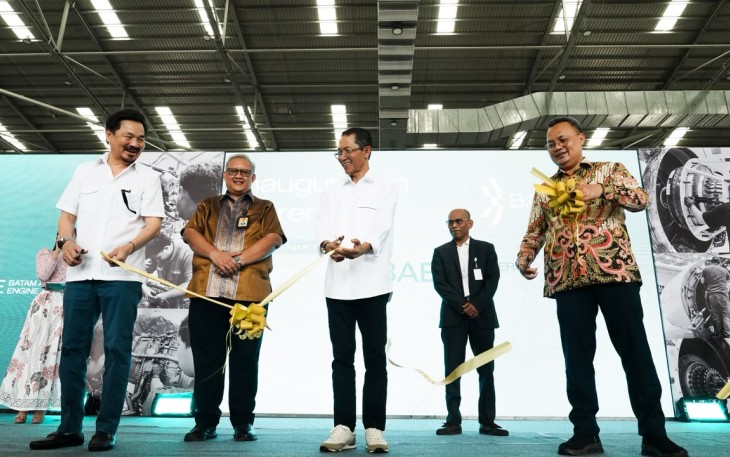Kepala BP Batam/Wali Kota Batam, Amsakar Achmad menghadiri The Inauguration of Batam Aero Engine di Kawasan Ekonomi Khusus (KEK) Batam Aero Technic, Rabu (19/8/2026)