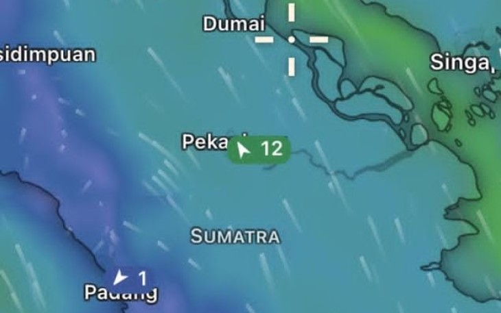 Titik hot spot karhutla wilayah Riau