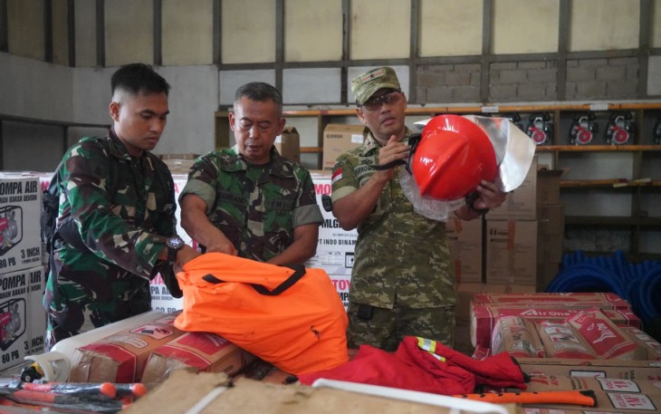Danrem 121/Abw Pastikan Kesiapan Operasional Peralatan Pemadaman Karhutla