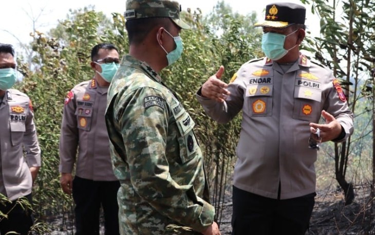 Kapolda Kaltim Turun Langsung Pantau Titik Api di Balikpapan