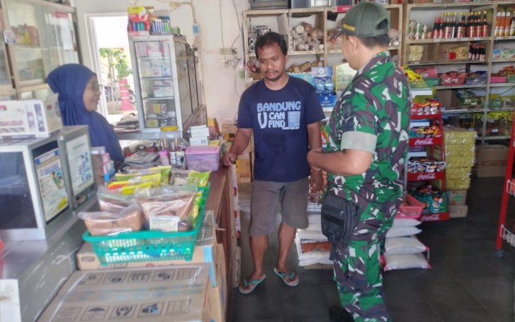 Babinsa Kodim Ponorogo Blusukan Pasar