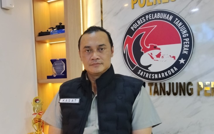 Kasat Narkoba Polres Pelabuhan Tanjung Perak AKP Adik Agus Putrawan