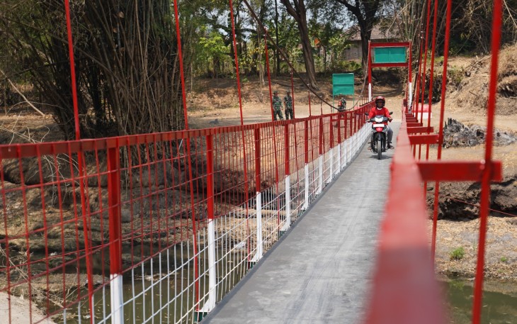 Korem 081/DSJ Tinjau Jembatan Garuda di Madiun