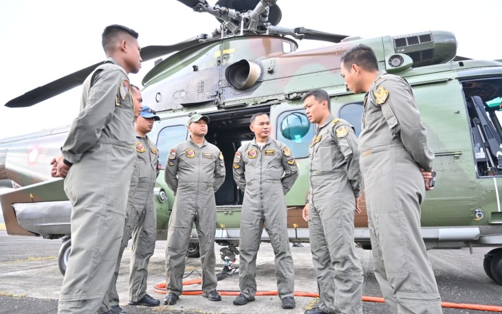 TNI Perkuat Penanganan Karhutla di Kawasan IKN Melalui Darat dan Udara