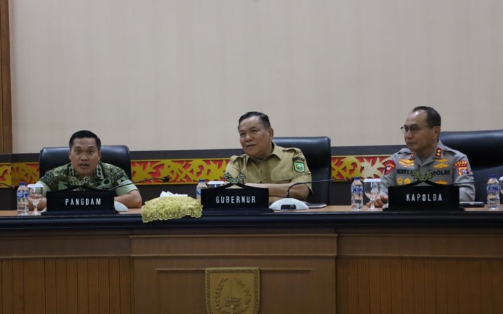 Kodam XIX/Tuanku Tambusai Bersama Pemprov dan Dunia Usaha Perkuat Pencegahan Karhutla