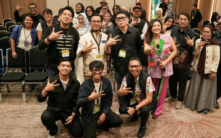 Direktur Kreativitas Teknologi Kementerian Ekraf Dandy Yudha Feryawan dalam panel IdeaFest 2026 bertajuk “Creator or Generator? When Everyone Can Make, What Comes Next?” di Jakarta