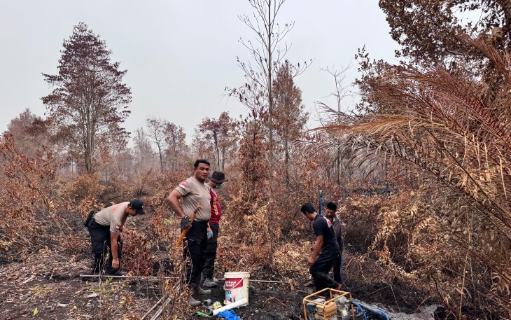 Polda Kalteng Buat 4 Sumur Bor di Lokasi Rawan, Percepat Pemadaman Karhutla