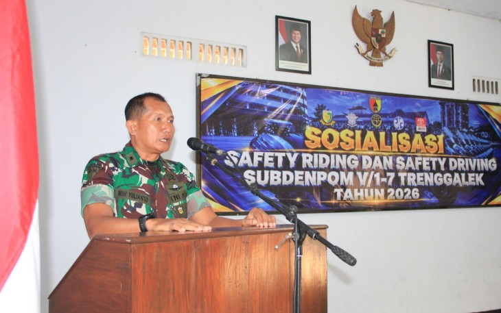 Kodim 0806/Trenggalek Perkuat Disiplin Prajurit Lewat Safety Riding