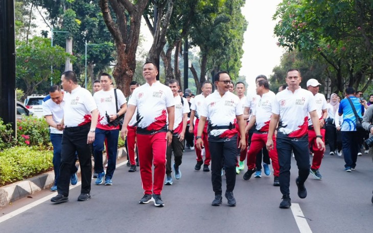 10 Ribu Peserta Satukan Langkah di HUT TNI