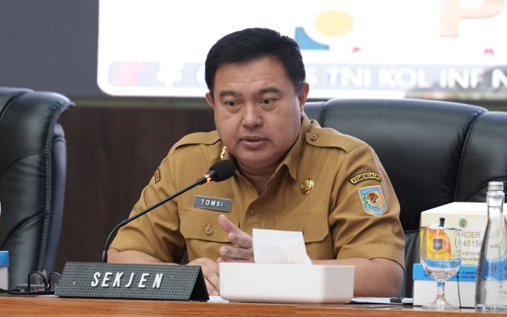 Sekretaris Jenderal (Sekjen) Kementerian Dalam Negeri (Kemendagri) Tomsi Tohir