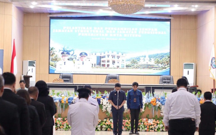 Walikota Hengky Honandar Lantik 48 Pejabat dan 5 Diantaranya Pejabat Fungsional 