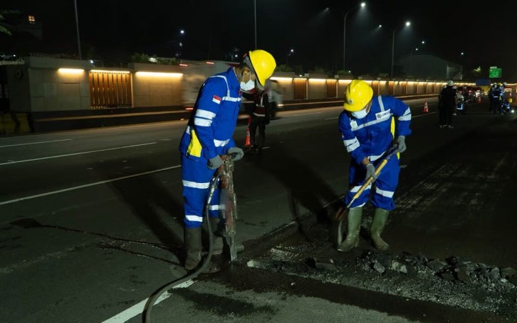 PT Jasamarga Tollroad Maintenance Laksanakan Preservasi Jalan Tol Jagorawi 5 - 12 Juli 2026