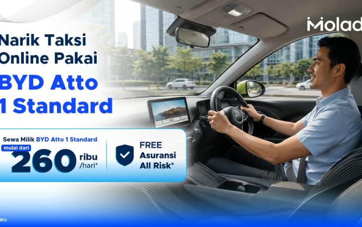 Moladin Hadirkan Program Sewa Kepemilikan Mobil Listrik untuk Driver Online