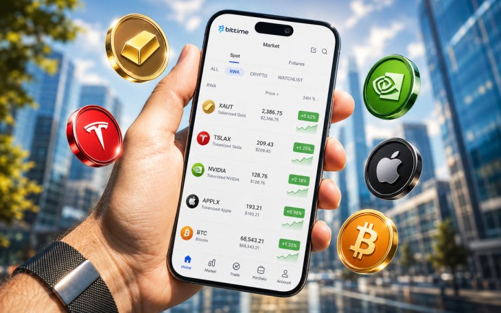Pasar Kripto Masih Stagnan, Data Bittime Ungkap Minat Investor terhadap Tokenisasi Saham AI Terus Meningkat