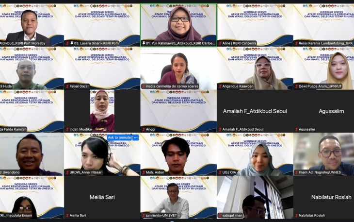 webinar bertema “Pendidikan, Beasiswa, dan Peluang Kolaborasi di Vanuatu, Papua Nugini, dan Kepulauan Solomon”.