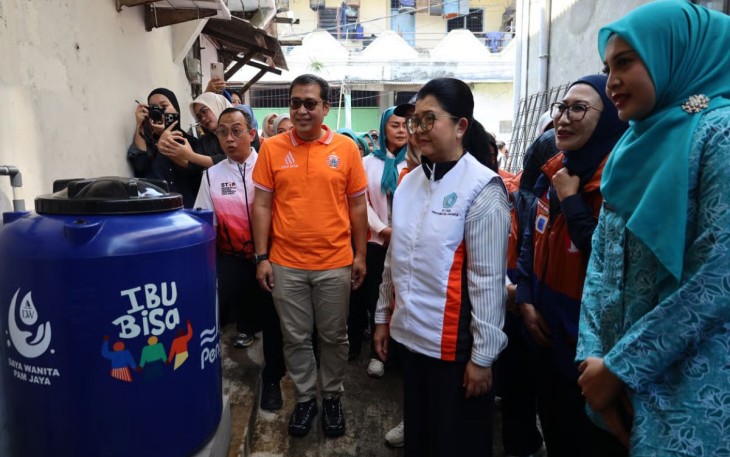 Setelah Wilayah Jakarta Barat, PAM JAYA dan TP PKK DKI Jakarta Bagi Toren Air Gratis kepada Masyarakat Jakarta Utara