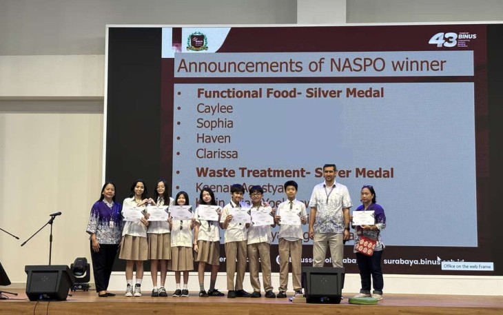 Siswa Kelas 7 BINUS SCHOOL Surabaya Raih Medali Perak di NASPO