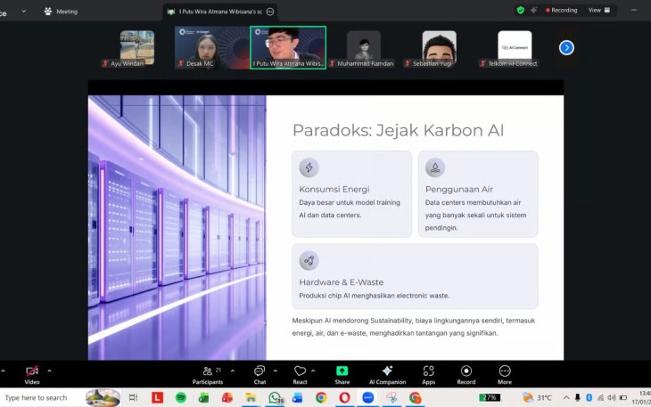 Telkom AI Center Bali Gelar AI Connect Online