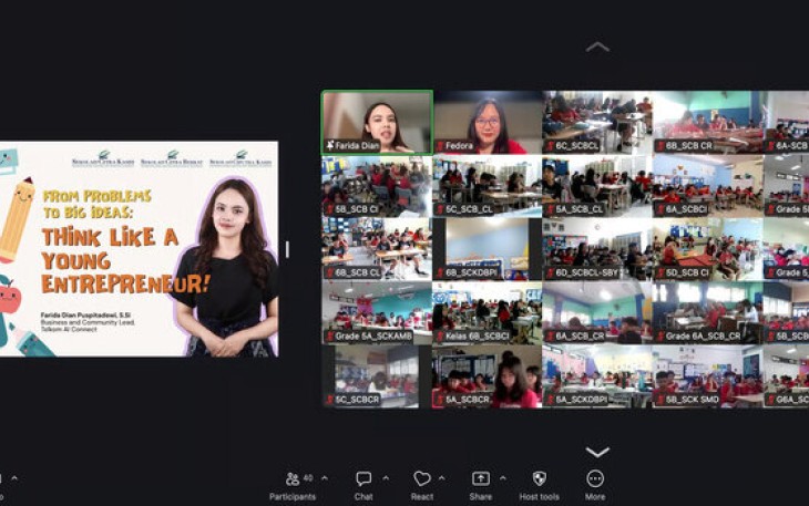 Telkom AI Connect Edukasi 450+ Siswa SD Tanamkan Wirausaha Sejak Dini