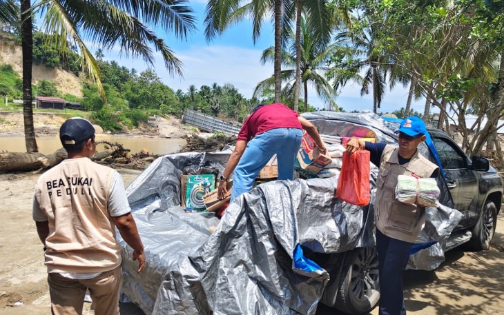 Bea Cukai Lhokseumawe menyalurkan bantuan sosial melalui program Bea Cukai Peduli kepada masyarakat Gampong Teupin Raya, Kecamatan Peusangan Siblah Krueng, Kabupaten Bireuen, Rabu (25/2/2026)