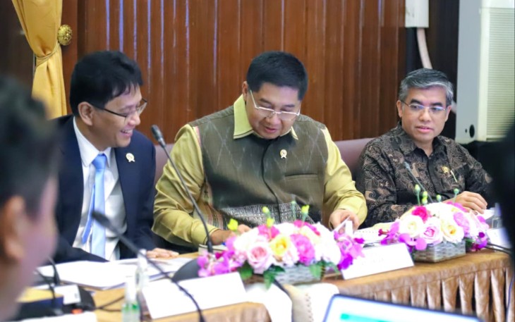 Menaker saat menghadiri Rapat Komite terkait pelaksanaan program dan kegiatan BP Tapera Tahun 2026 di Gedung Kementerian Keuangan, Jakarta, Kamis (26/2/2026)