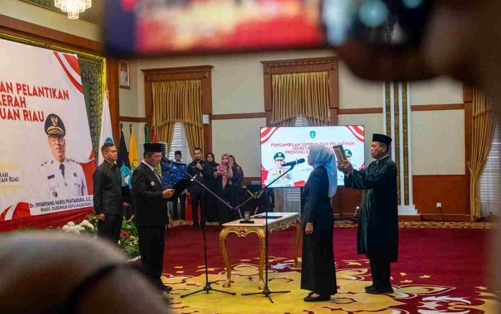 Pemkot Tanjungpinang Hadiri Pelantikan Sekda Provinsi Kepri