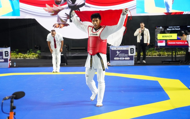 Taekwondoin kyorugi Muhammad Raihan Fadila 