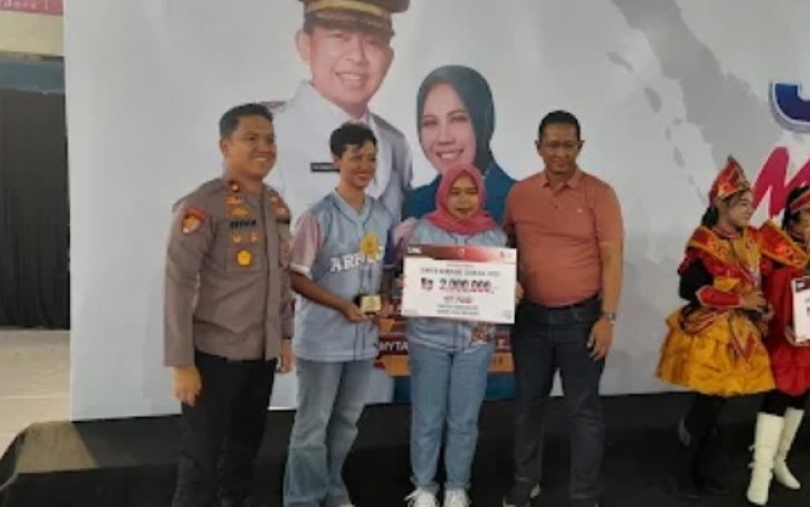 Wakapolres Jember, Kompol Anthonio Effan Sulaiman, D.I.K., M.A., saat menghadiri IJMC di GOR Kaliwates, Jember, Jumat (7/8/2026).