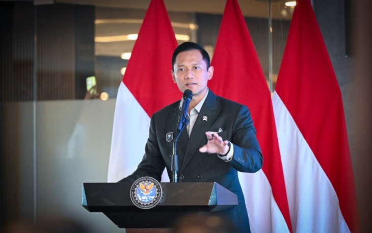 Menteri Koordinator Bidang Infrastruktur dan Pembangunan Kewilayahan Agus Harimurti Yudhoyono (AHY)