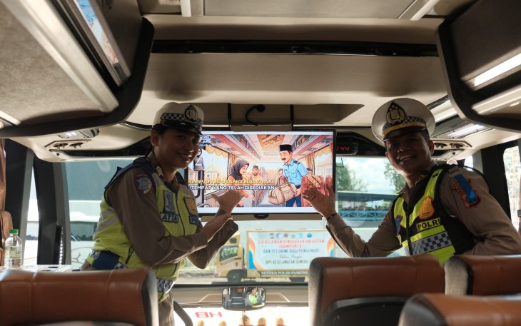 Program Polantas Menyapa di OPS Keselamatan Semeru