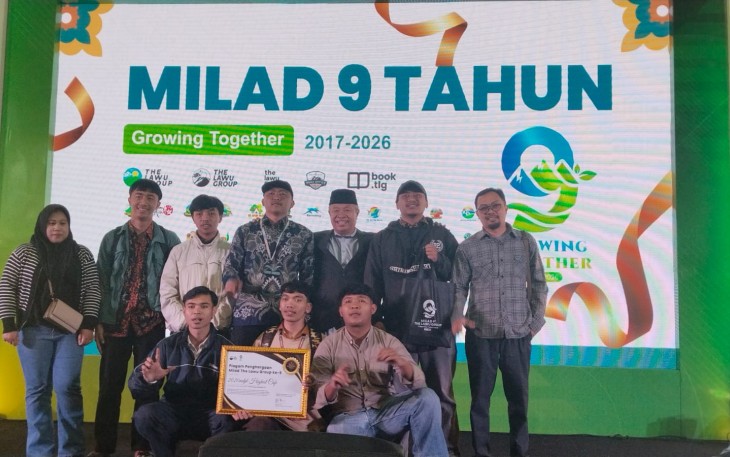 Acara perayaan Milad 9 Tahun The Lawu Group, di Graha Sunan Lawu The Lawu Park, Tawangmangu, Karanganyar, Jumat (9/1/2026)