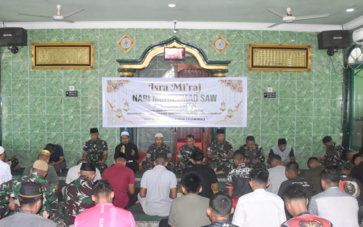 Kodim 1710/Mimika Gelar Peringatan Isra Mi’raj Nabi Muhammad SAW