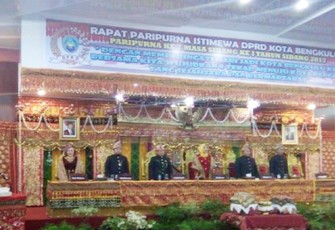 Rapat Paripurna Istimewa HUT Kota Bengkulu ke-298
