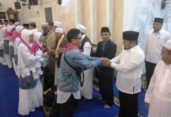 Pelepasan  242 orang Jemaah Calon Haji (JCH) asal Kota Bengkulu