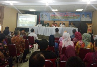 Tim Penilaian tahap II dan tahap III penghargaan WTN tahun 2016 di ruang rapat Gunung Bungkuk, Kamis (25/08/2016)